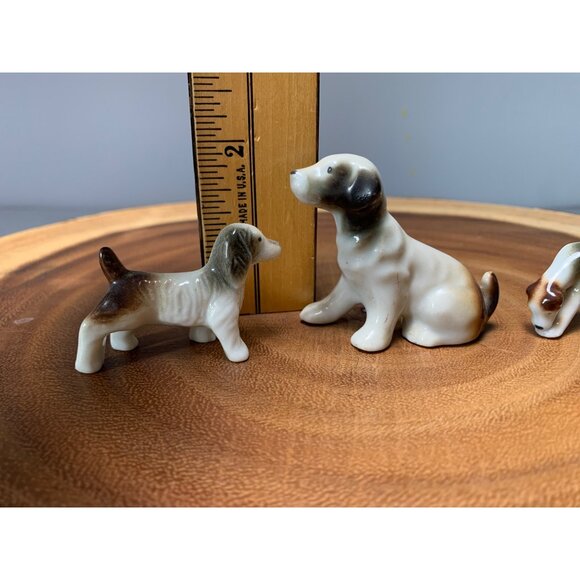Vintage Japan Porcelian Dog Figurines Trio - Picture 8 of 11